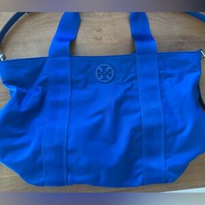 Tory Burch Royal Blue Nylon Crossbody Bag